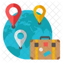 Global Travel Global Location Direction Icon