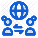 Global User Connection Network Icon
