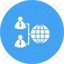 Global Verbunden Benutzer Icon