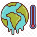 Global Warming Climate Change Thermometer Icon