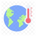 Earth Temperature Global Warming Icon