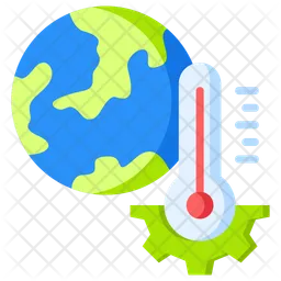 지구 온난화  아이콘