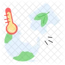 地球温暖化、汚染 アイコン