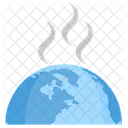 Earth Temperature Global Warming Climate Change Icon