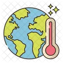 Global Warming Green House Effect Earth Tempeture Icon