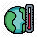 Global Warming Temperature Icon