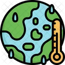 Global Warming Temperature Ecology Icon