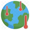 Global Warming Sustainability Temperature Icon