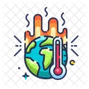 Global Warming Climate Global Icon