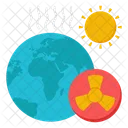 Global Warming Global Burning Global Heat Icon