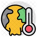 Global Warming Global Burning Global Heat Icon