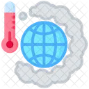 Global Warming Earth Heat Icon