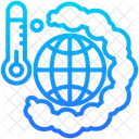 Global Warming Earth Heat Icon