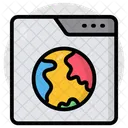 Global Website Global Webpage Global Web Icon