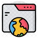 Global Website Global Webpage Web Browser Icon