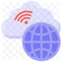 Cloud Wifi Global Wifi Cloud Internet Icon