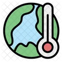 Global Worming Global Temperature High Temperature Icon