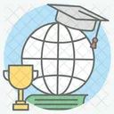 Virtuelle Bildung Moderne Bildung Virtuelles Lernen Symbol