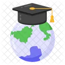 Globale Bildung Fernunterricht Fernstudium Symbol