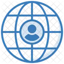 Globales Management Benutzer Globaler Service Icon