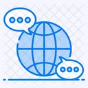 Globale Diskussion  Symbol