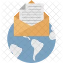 E Mail Globale Korrespondenz Globale E Mail Symbol