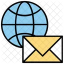 Global E Mail Kommunikation Icon