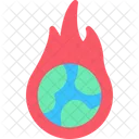 Globale Erwärmung  Symbol