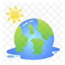 Globale Erwarmung Ungluck Katastrophe Symbol