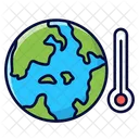 Klimawandel Globale Erwarmung Okologie Symbol