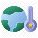 Globale Erwarmung Globus Erwarmung Symbol