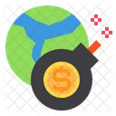 Global Bombe Wahrung Icon
