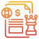 Globale Geschäftsstrategie  Symbol