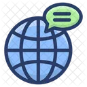 Globale Kommunikation  Symbol