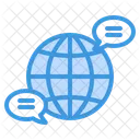 Globale Kommunikation  Symbol