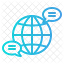 Globale Kommunikation  Symbol