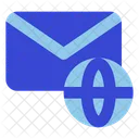 Globale Kommunikation Umschlag E Mail Symbol