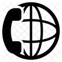 Globale Kommunikation Kommunikation Telefonkonferenz Symbol