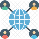 Globale Kommunikation Globus Kommunikation Symbol