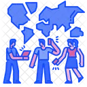 Globale Kommunikation Kommunikation Treffen Symbol