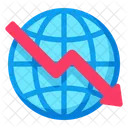 Global Krise Rezession Symbol
