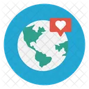 Global Erde Liebe Symbol