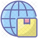 Globale Logistik Globales Paket Globales Paket Icon