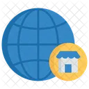 Globale Markte Geld Dollar Icon