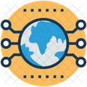 Global Netzwerk Konnektivitat Icon