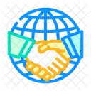 Globale Partnerschaft  Symbol