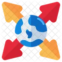 Globale Richtungspfeile Navigationspfeile Zeigepfeile Symbol