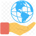 Global Sicherheit Erwarmung Symbol