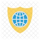 Globale Sicherheit Schild Sicherheit Symbol