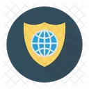 Globale Sicherheit Schild Sicherheit Symbol